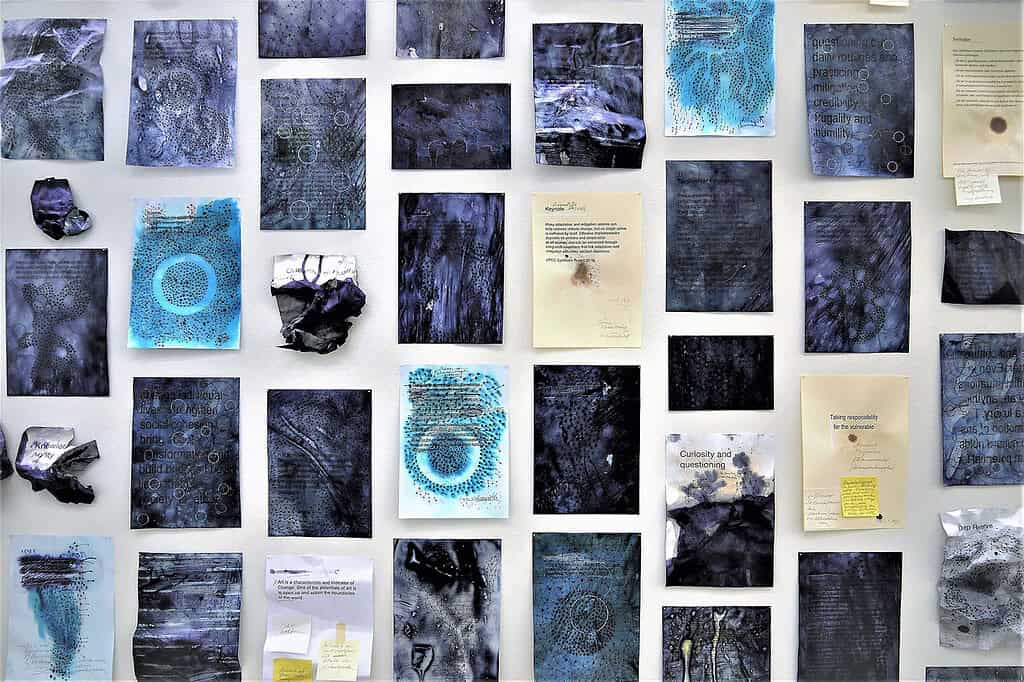 George Steinmann, Mindmaps: Symbioses of Responsibility, Ausschnitt, Installation, 2017.
