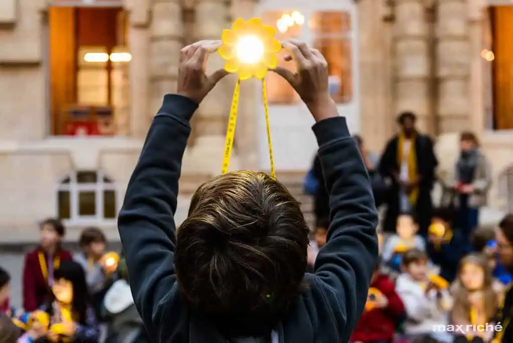 Little Sun at Ecole Massillon: a performance with Olafur Eliasson commissioned by ARTPORT_making waves, COP21, Paris, France, 2015